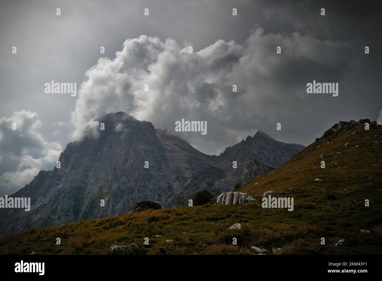 Gran sasso, abruzzo, Italia. appennino italiano. Foto Stock