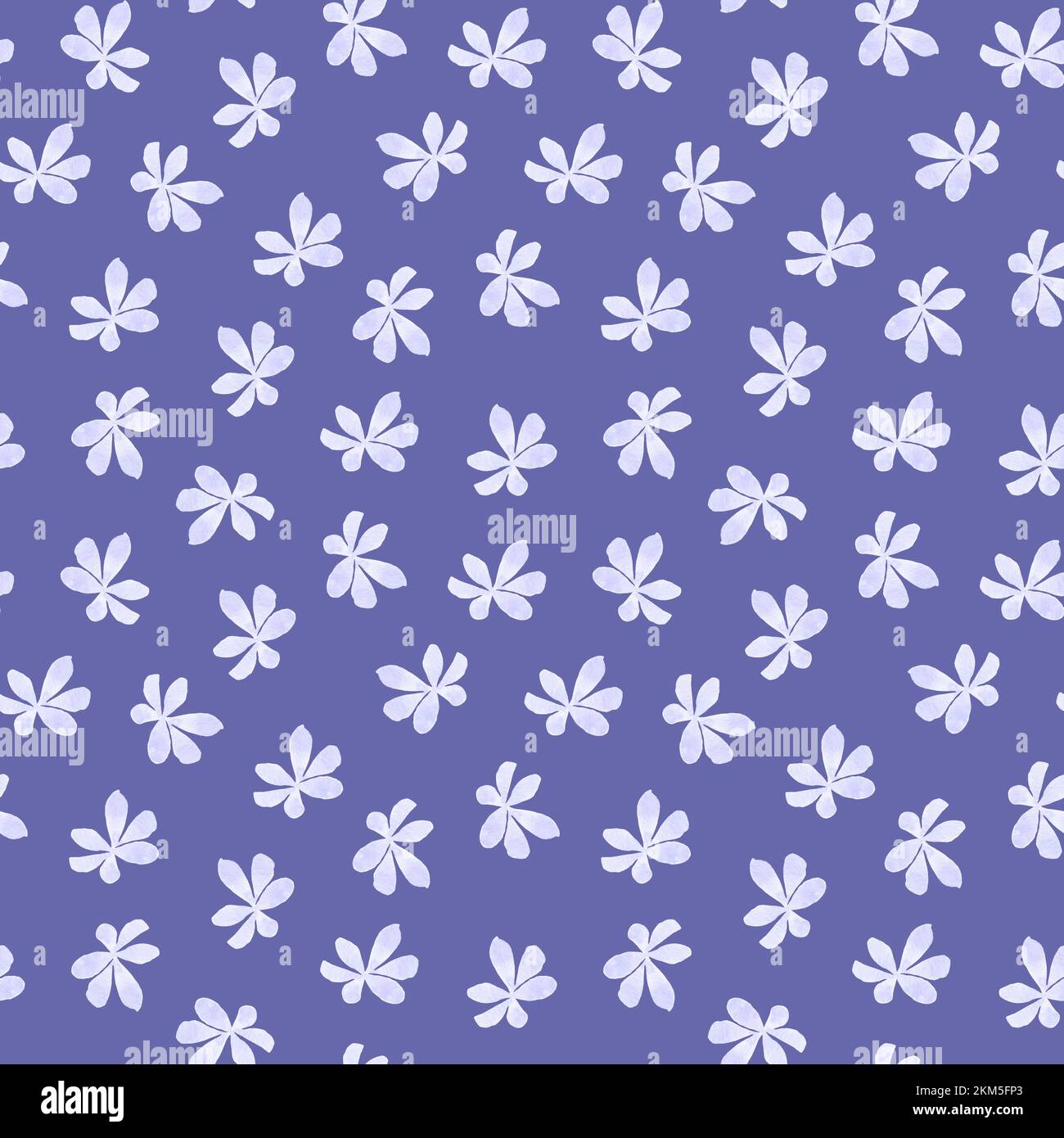 Acquerello sfondo floreale. Acquerello senza cuciture con fiori selvatici su uno sfondo molto pery. Acquerello fiore germoglio. Foto Stock