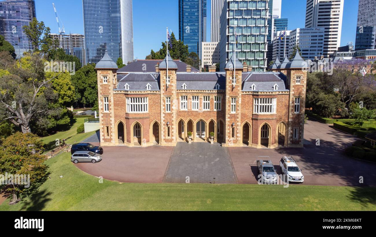 Government House, Australia Occidentale, CBD, Perth, WA, Australia Foto Stock