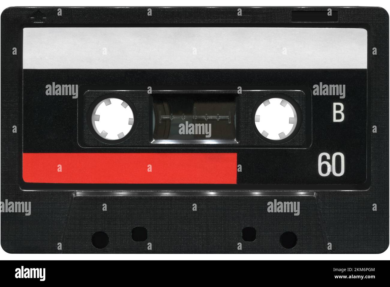 Cassetta audio. un'alta risoluzione. isolato su sfondo bianco Foto Stock