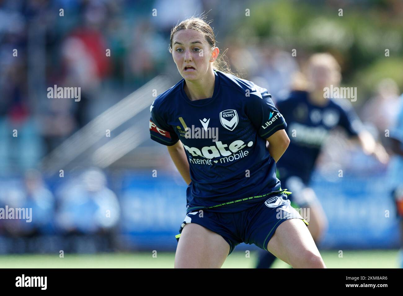 Sydney, Australia. 26th Nov 2022. Jessika Nash of Melbourne Victory in grado di bloccare un calcio da parte del Sydney FC durante la partita tra il Sydney FC e la Melbourne Victory al Cromer Park il 26 novembre 2022 a Sydney, Australia Credit: IOIO IMAGES/Alamy Live News Foto Stock