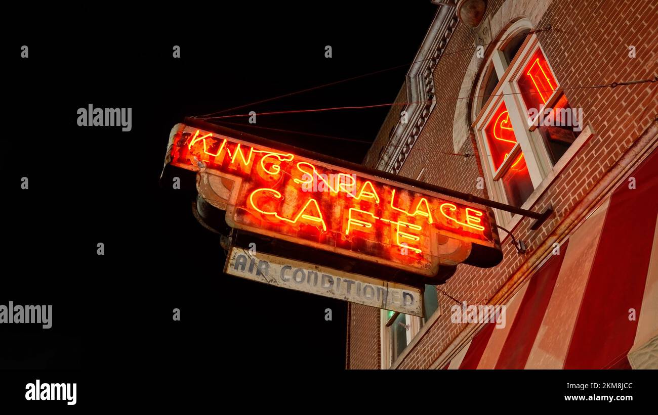 Leggendario Kings Palace Cafe a Beale Street a Memphis - la casa di Blues e Rock Music - MEMPHIS, STATI UNITI - 07 NOVEMBRE 2022 Foto Stock