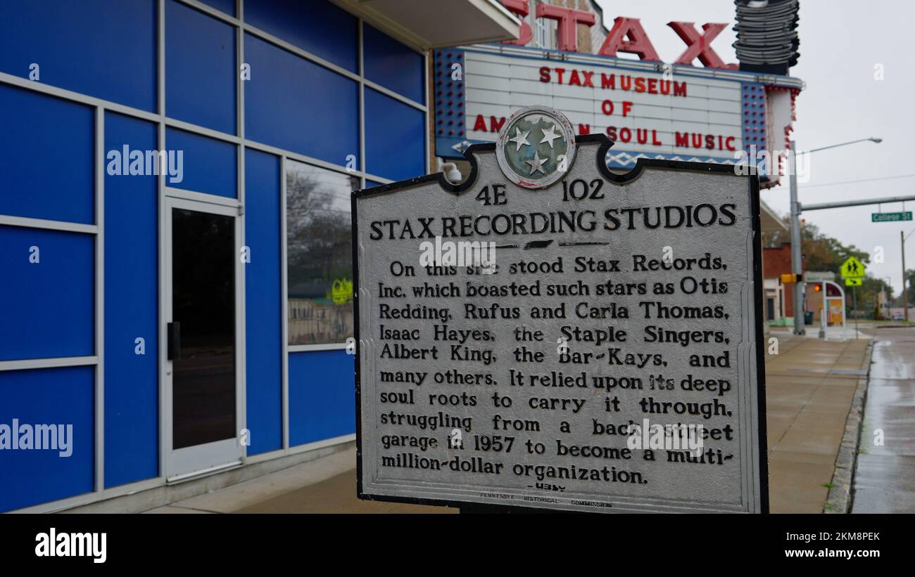 Stax Museum of American Soul Music and Stax Records - MEMPHIS, STATI UNITI - 07 NOVEMBRE 2022 Foto Stock