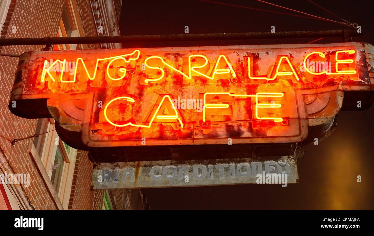 Kings Palace Cafe a Beale Street a Memphis - la casa di Blues e Rock Music - MEMPHIS, STATI UNITI - 07 NOVEMBRE 2022 Foto Stock