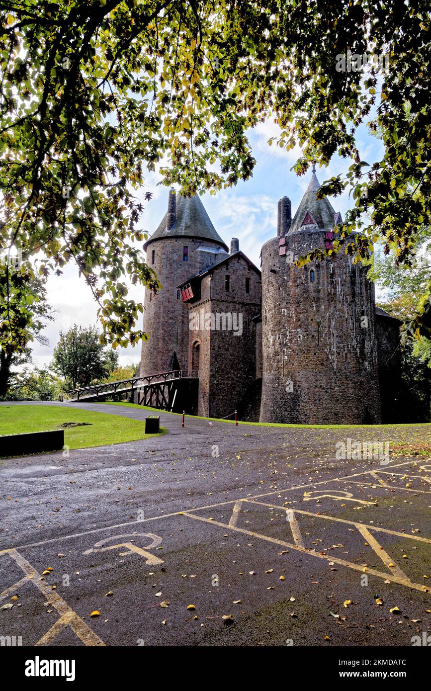Castell Coch o Castle Coch - The Red Castle, Tongwynlais, Cardiff, Galles, Regno Unito, Europa - 15th ottobre 2022 Foto Stock