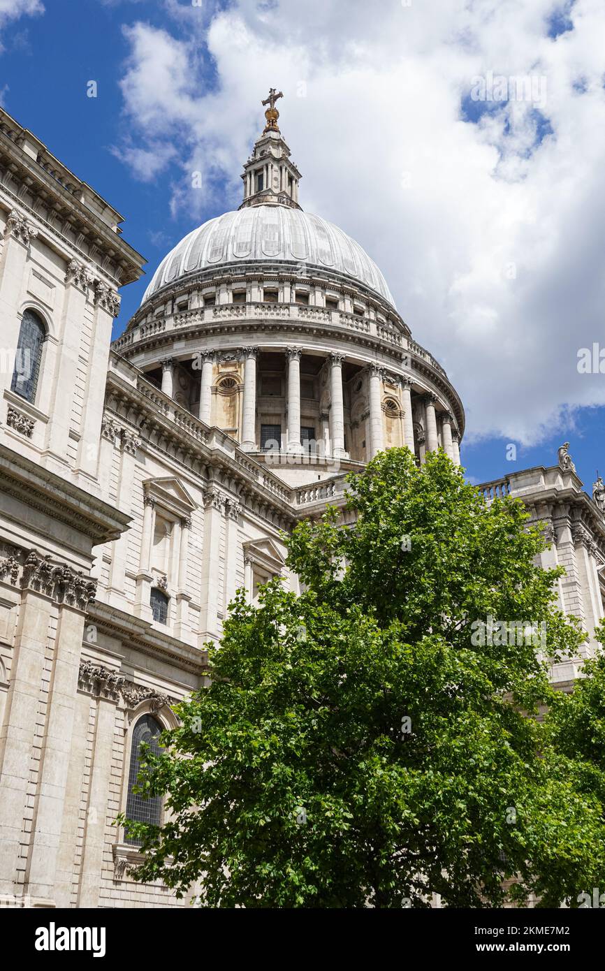 La cattedrale di san Paolo a Londra England Regno Unito Regno Unito Foto Stock