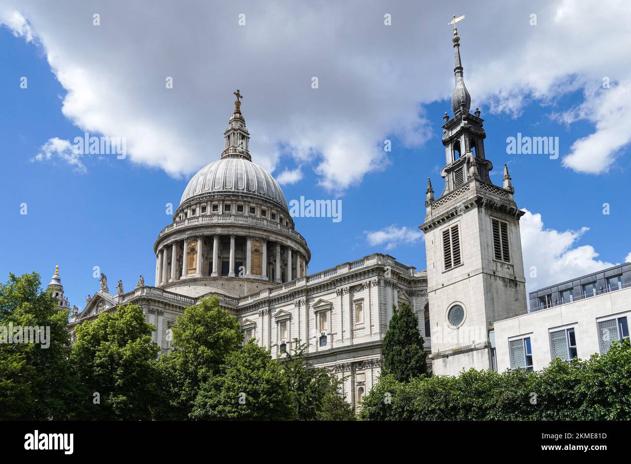 La cattedrale di san Paolo a Londra England Regno Unito Regno Unito Foto Stock