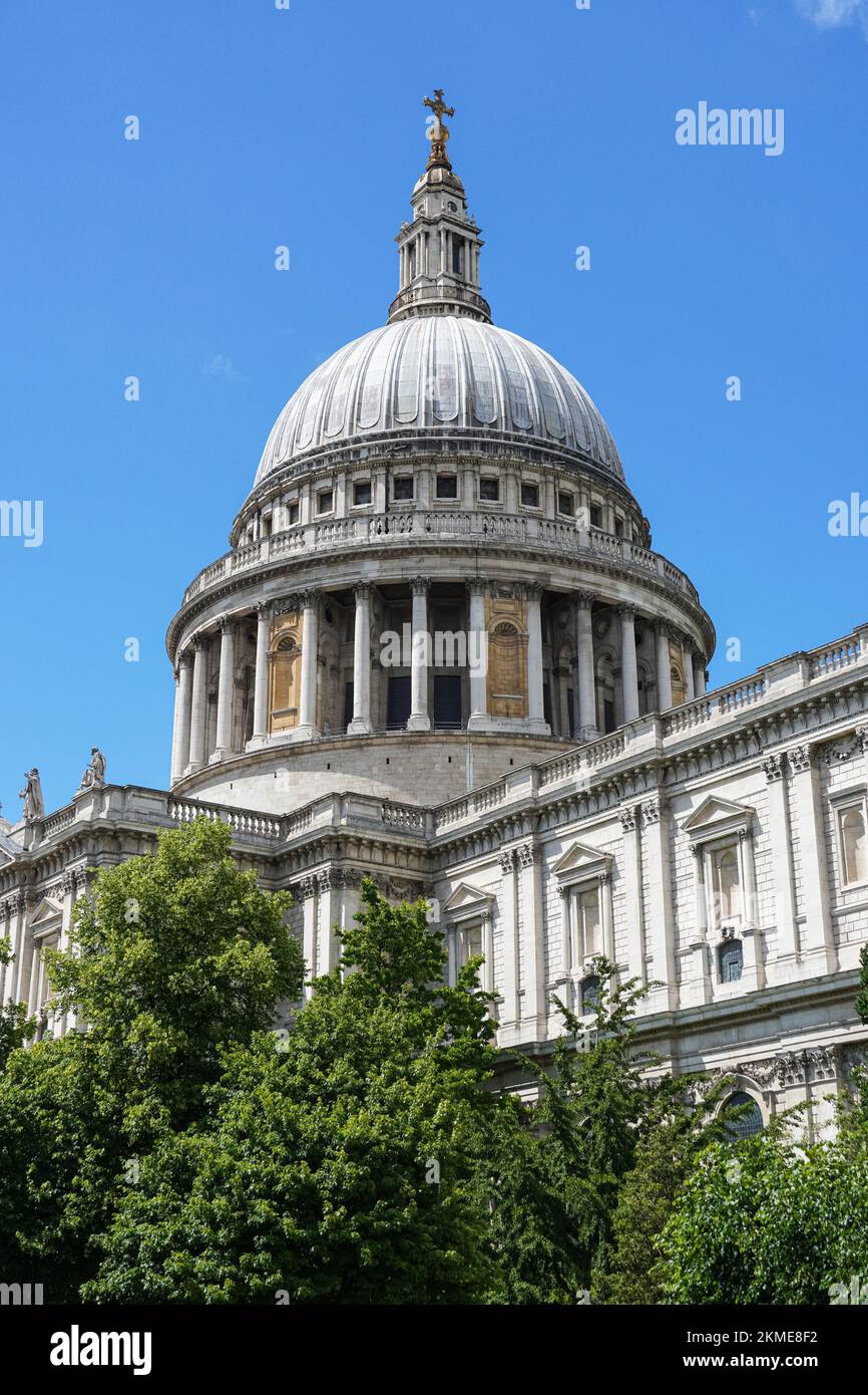 La cattedrale di san Paolo a Londra England Regno Unito Regno Unito Foto Stock