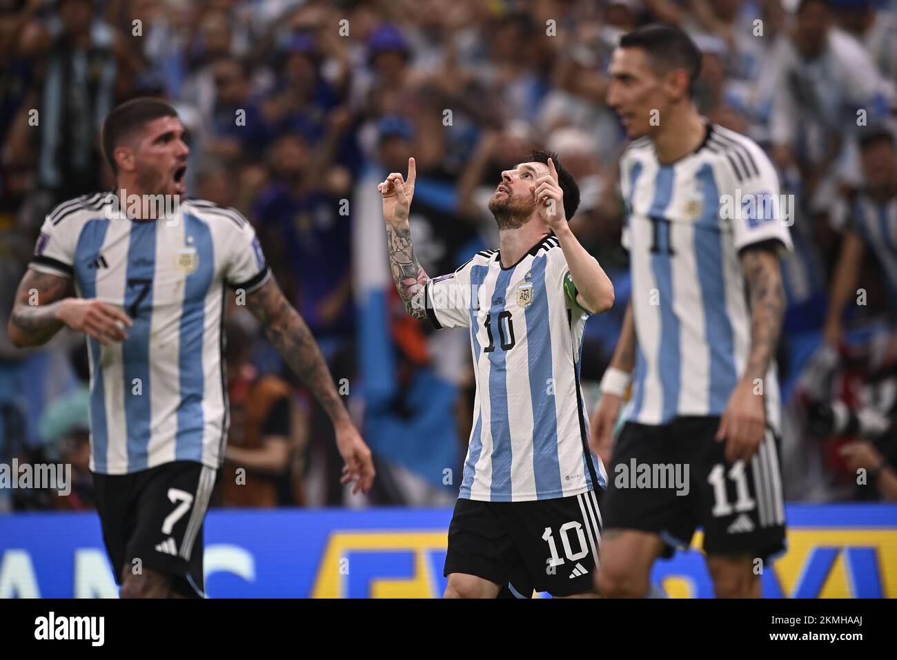 Foto Autografata Lionel Messi Campione Del Mondo 2022 | Argentina E Barcellona | Stampa D’autore Con Cornice Nera A4 (30,5 X 20,3 Cm) | Regalo Da Collezione Per Tifosi
