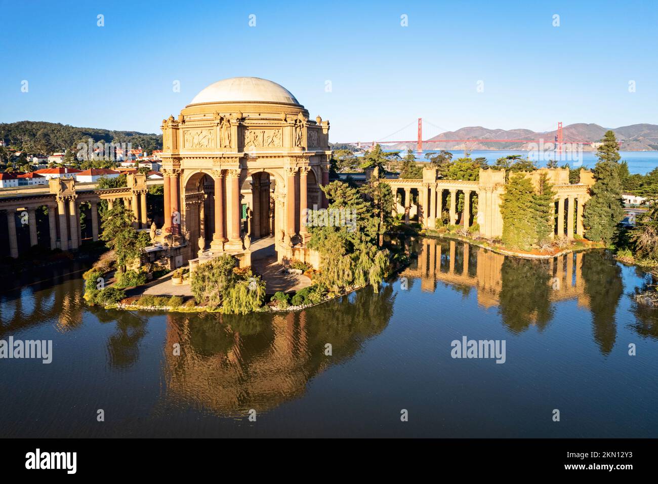Il Palazzo delle Belle Arti, San Francisco Foto Stock