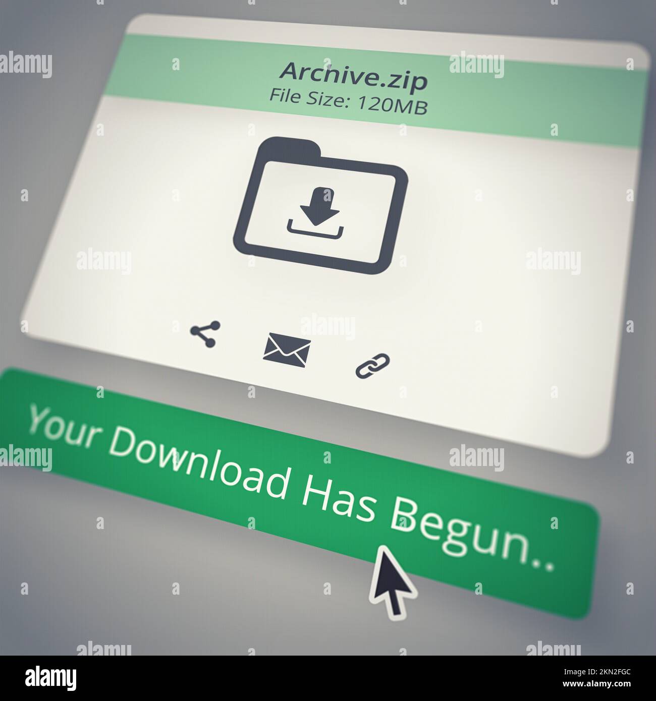 Download in corso. Un file internet in corso di download - TUTTO il design di questa immagine è creato da zero dal team di professionisti Yuri Arcurs Foto Stock