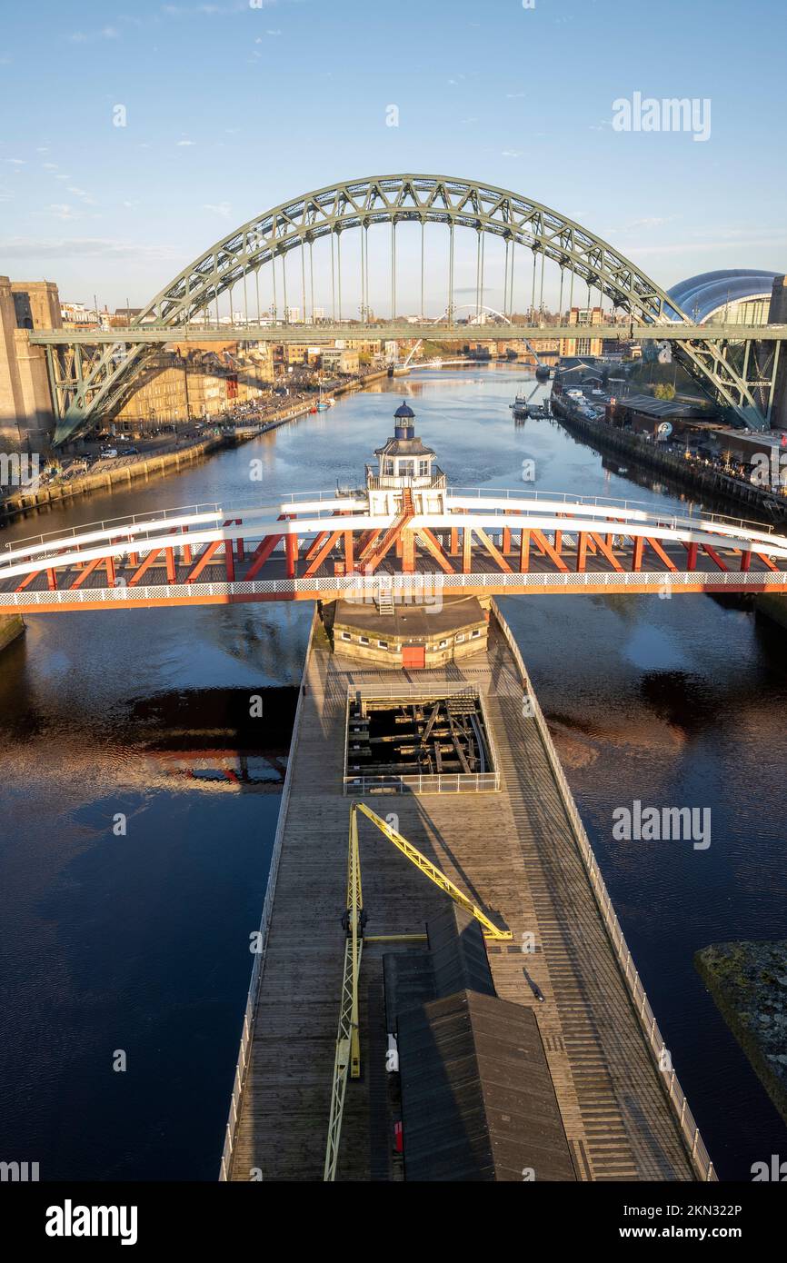 Ponti sul fiume Tyne Foto Stock