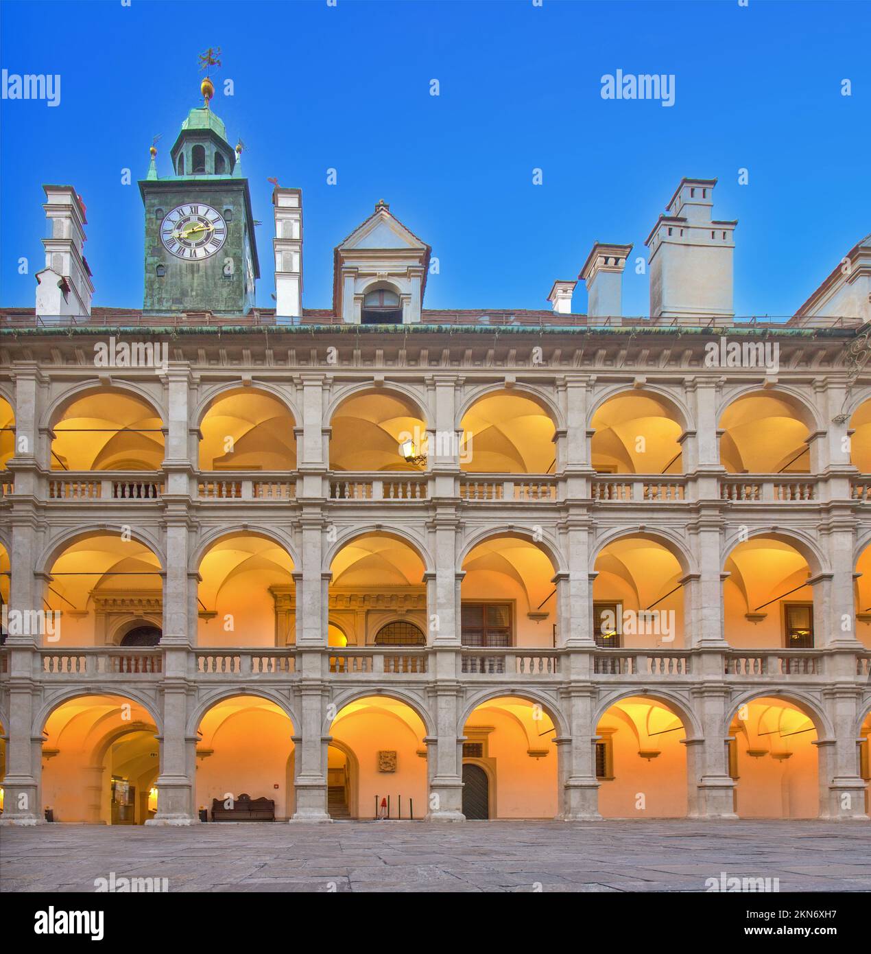 Landhouse - primo edificio rinascimentale nella città di Graz, Foto Stock