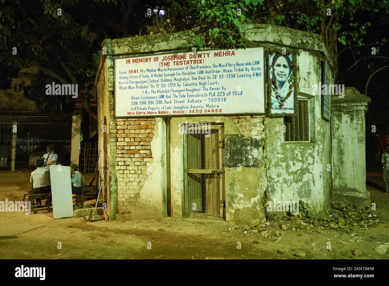 In memoria di Josephine Diewty Mehra. Foto Stock