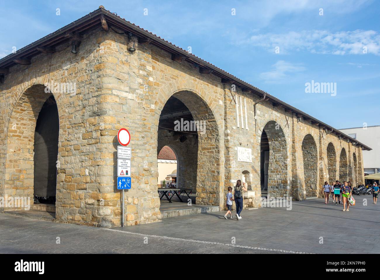 Taverna Capodistria del 17th secolo Pristaniska ulica, Capodistria, Istria Slovena, Slovenia Foto Stock