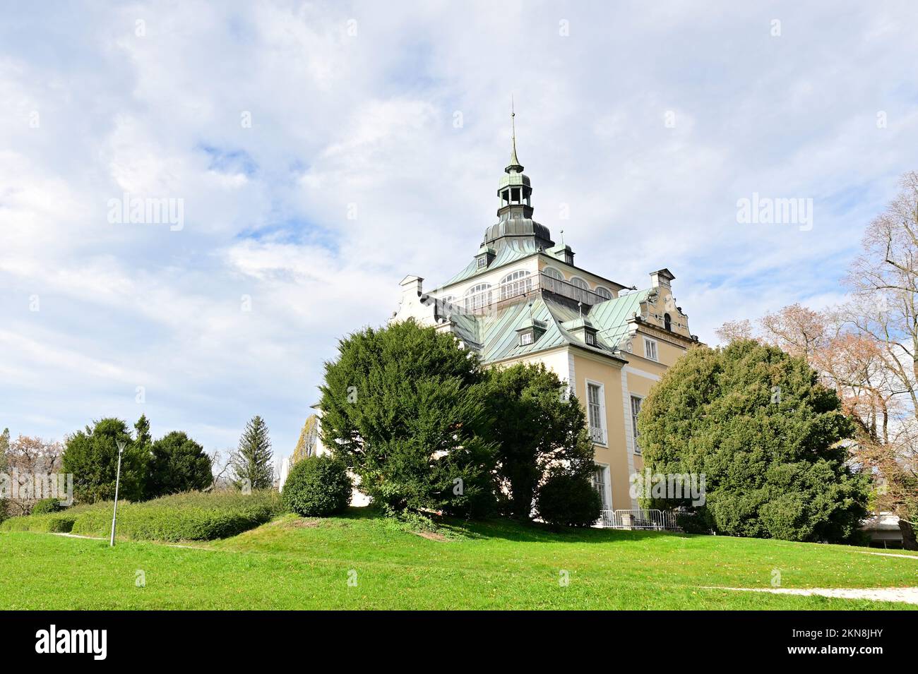 Gmunden, Austria superiore, Austria. Villa Toscana a Gmunden, Salzkammergut Foto Stock