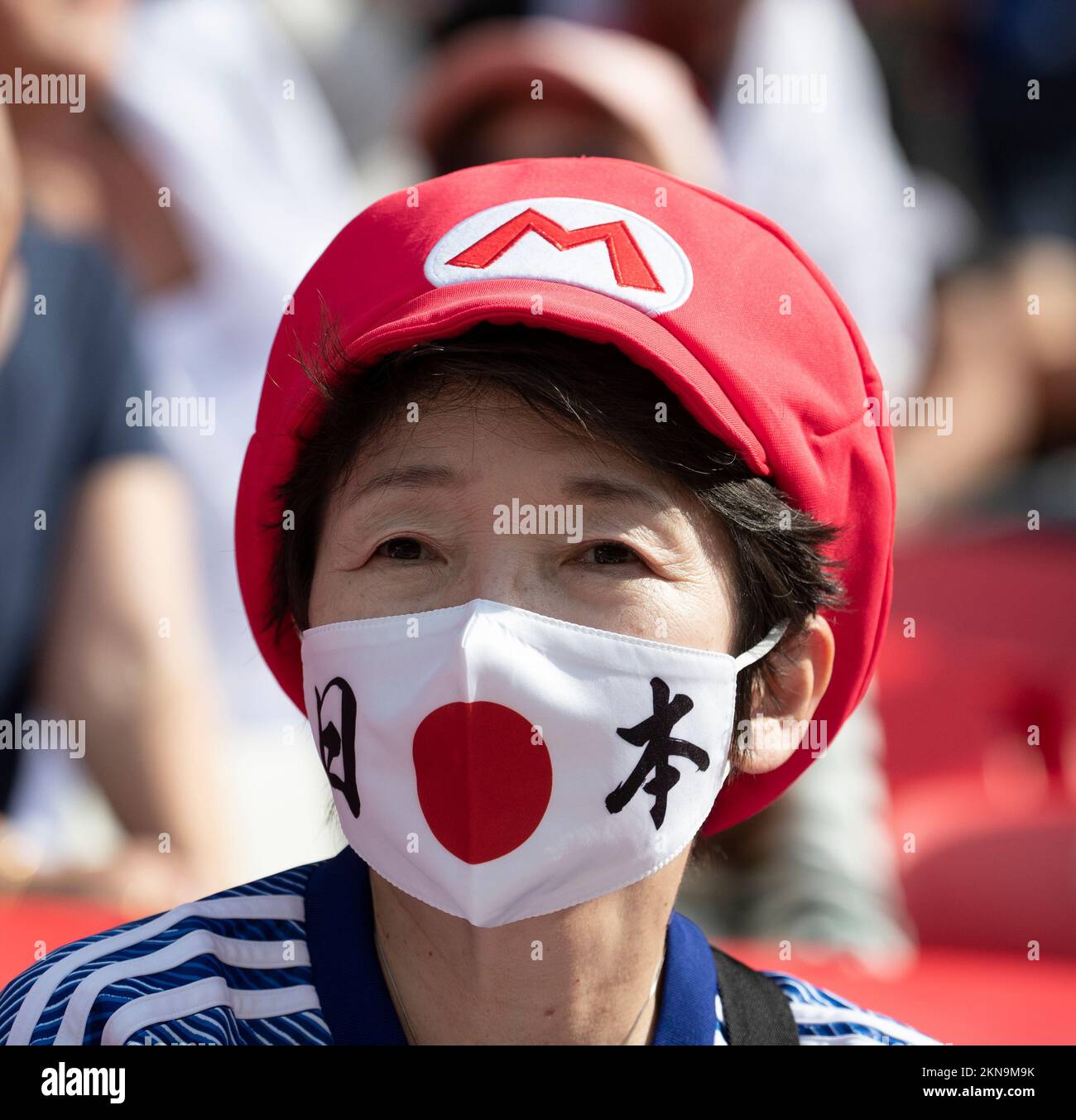 AL-RAYYAN, AR - 27.11.2022: GIAPPONE vs COSTA RICA - Partito Giapponese vs Costa Rica, partita corrispondente al gruppo e, valida per la prima tappa di gruppo della Coppa del mondo FIFA 2022, tenutasi allo stadio Ahmad Bin Ali, Qatar (Foto: Juan Antonio Sánchez/Fotoarena) Foto Stock