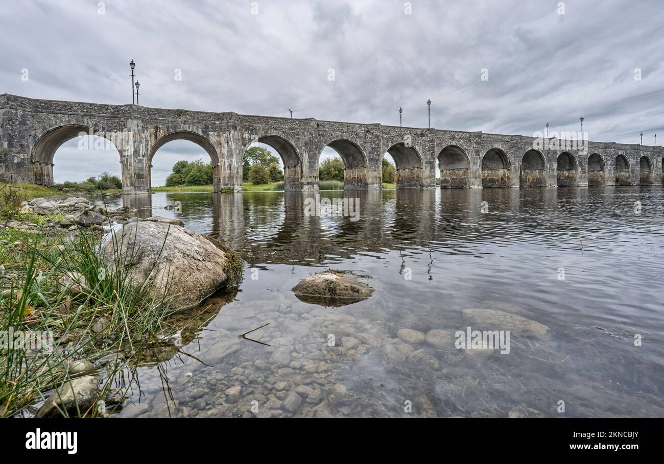 Vecchio ponte ferroviario ston di Ballydehob nella contea di Cork, Repubblica d'Irlanda Foto Stock