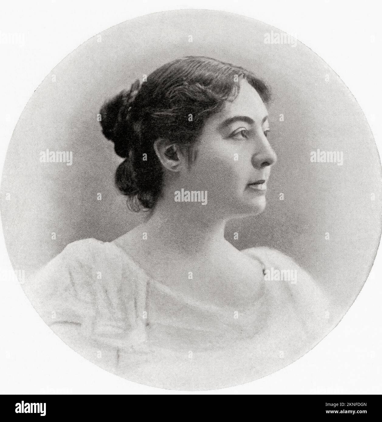 Natalija Obrenović, 1859 - 1941, aka Natalie di Serbia. Principessa consorte di Serbia dal 1875 al 1882 e poi Regina consorte di Serbia dal 1882 al 1889, come moglie di Milano i di Serbia. Foto Stock