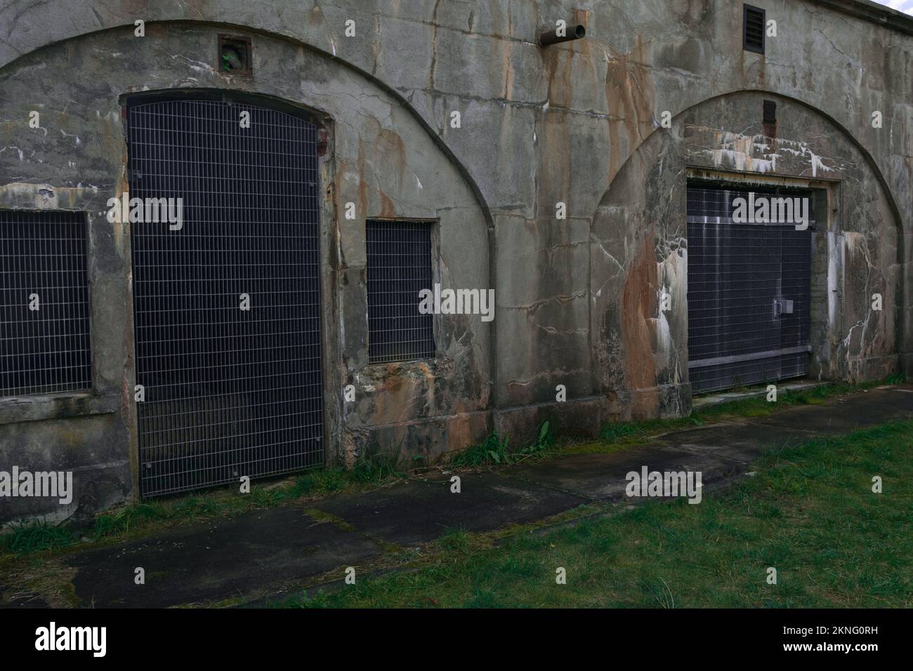 L'edificio Casemates a Fort McNab National Historic Site McNabs Island, Nova Scotia, Canada Foto Stock