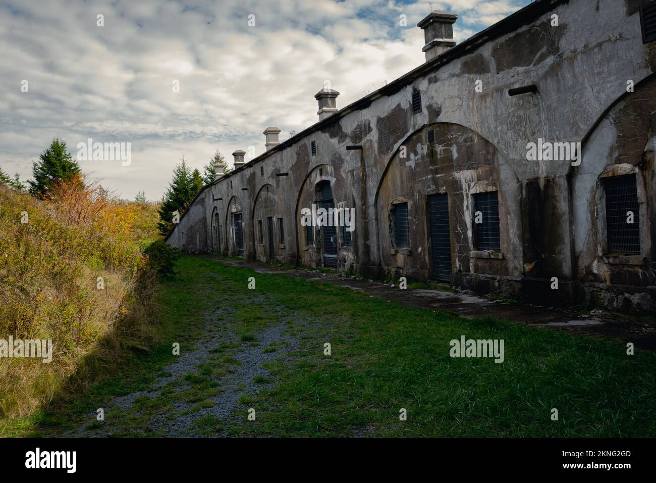 L'edificio Casemates a Fort McNab National Historic Site McNabs Island, Nova Scotia, Canada Foto Stock