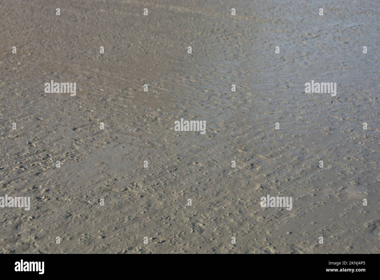 Calcestruzzo levigato di una lastra di pavimento Foto Stock