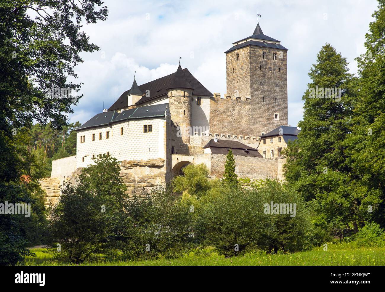 Hrad Kost, Castello Kost, paradiso boemo, Repubblica Ceca, Europa Foto Stock
