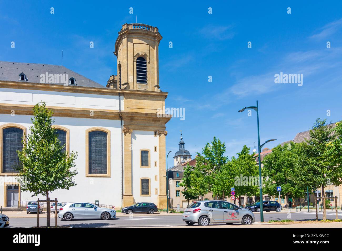 Thionville (Diedenhofen): chiesa Saint Maximin in Lorena (Lothringen), Mosella (Mosel), Francia Foto Stock