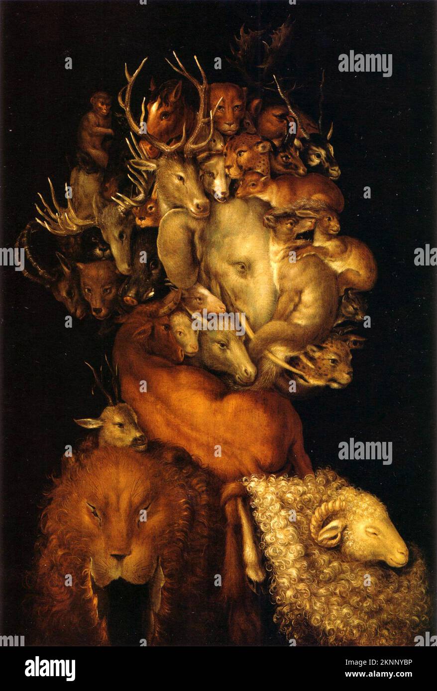 Terra, 1566, Pittura di Giuseppe Arcimboldo Foto Stock