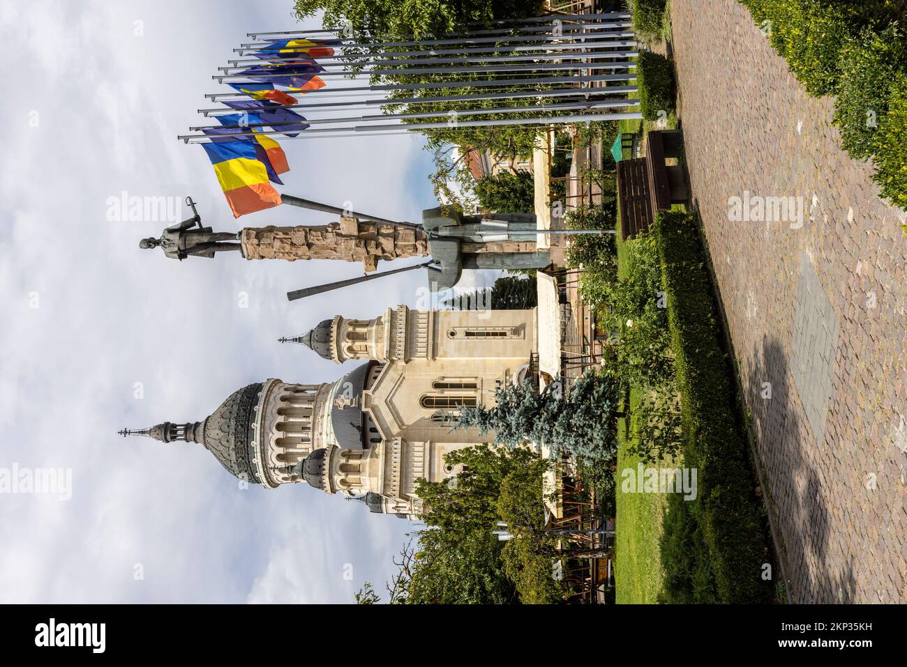 Dormizione della cattedrale ortodossa di Theotokos in Piazza Avram Iancu, Cluj-Napoca, Romania Foto Stock