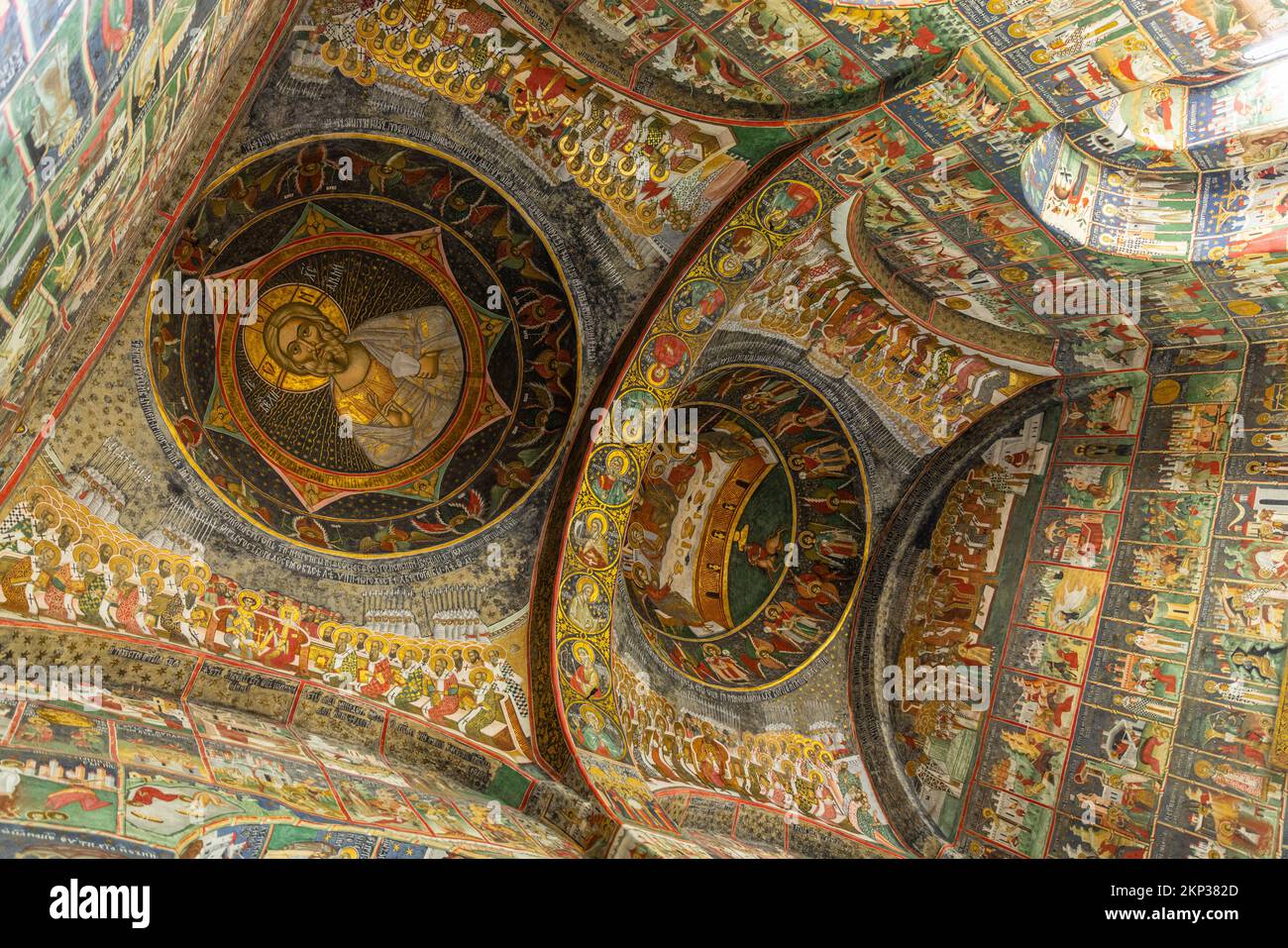 Monastero di Sucevita, sito patrimonio dell'umanità dell'UNESCO come una delle chiese dipinte della Moldavia, Romania Foto Stock