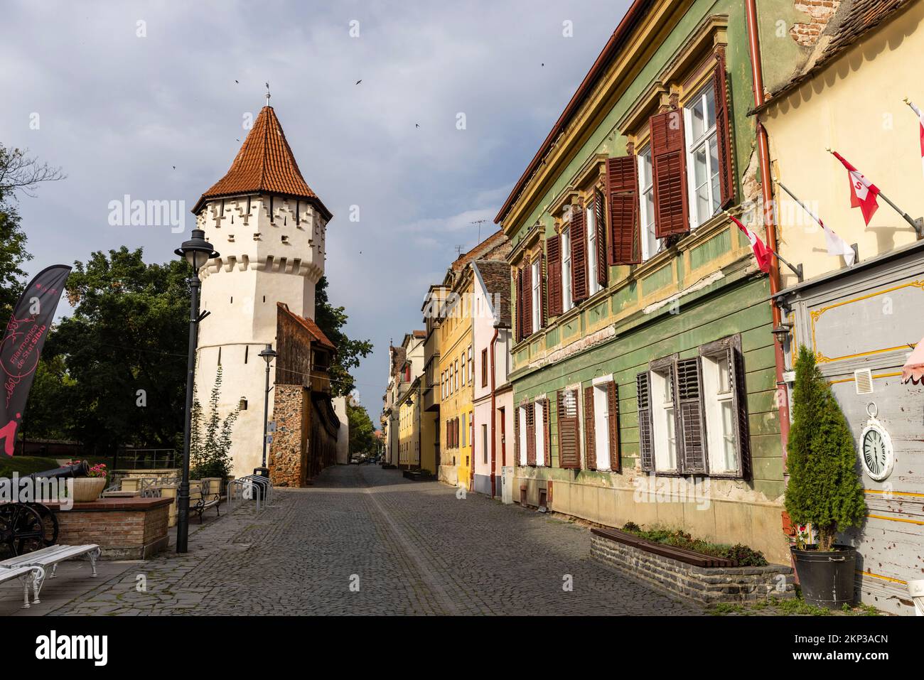 Città di Sibiu, Hermannstadt, Transilvania, Romania Foto Stock