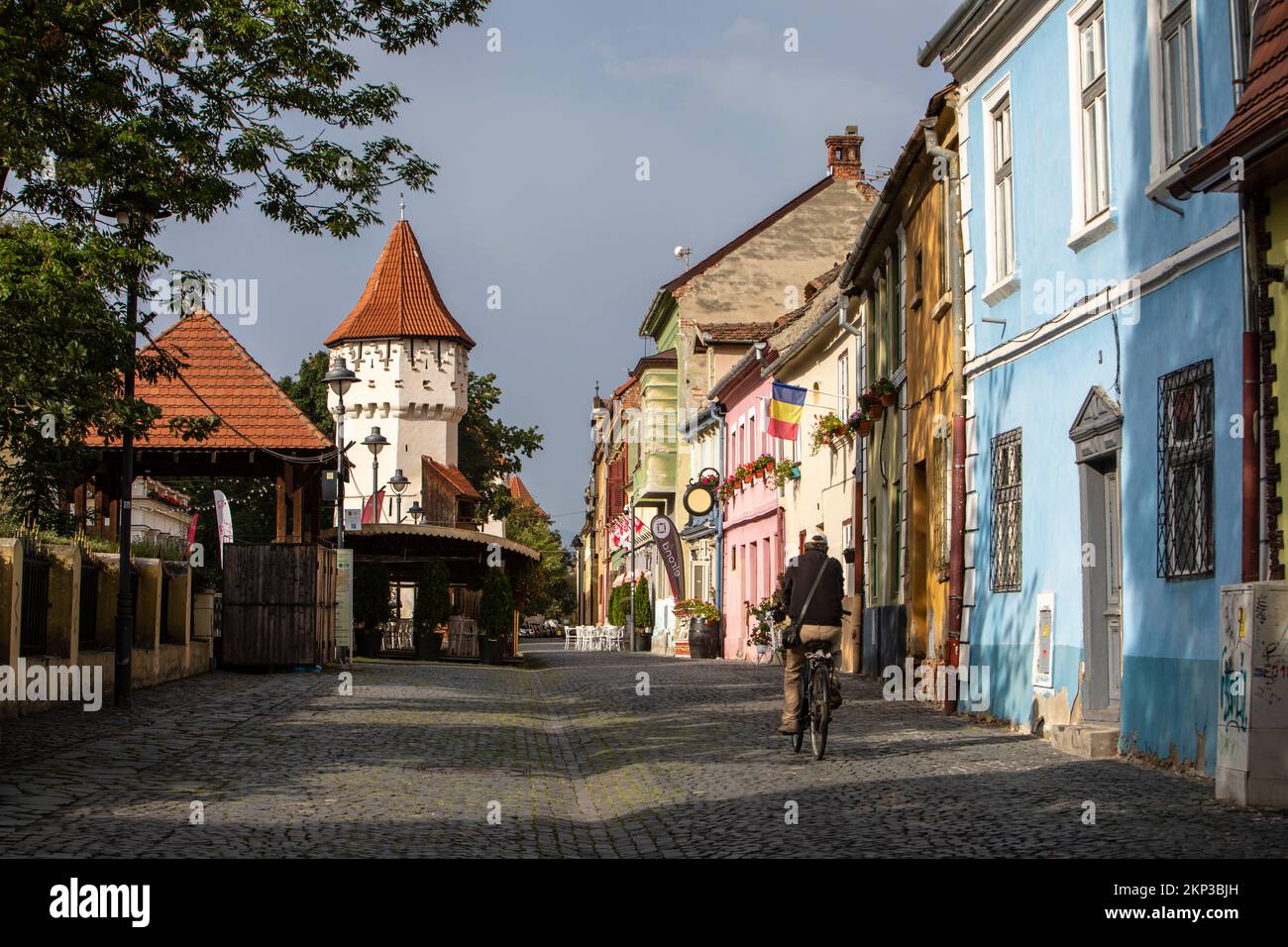 Città di Sibiu, Hermannstadt, Transilvania, Romania Foto Stock