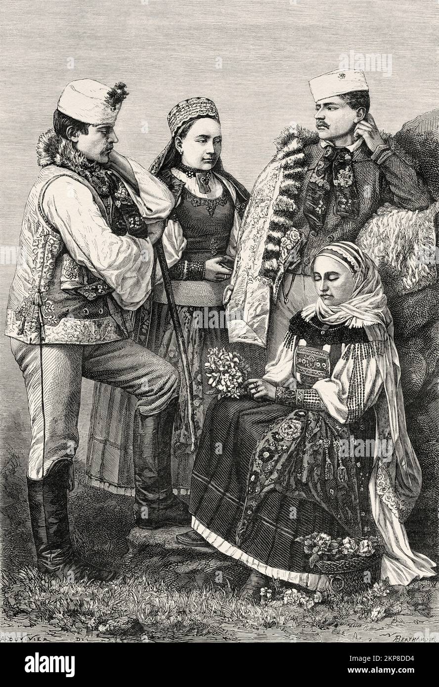 Magyars di Torotzko, Romania. Europa. Viaggia verso le regioni minerarie della Transilvania occidentale di Jacques Elisee Reclus, 1873 Foto Stock Magyars di Torotzko, Romania. Europa. Viaggia verso le regioni minerarie della Transilvania occidentale di Jacques Elisee Reclus, 1873 Foto Stock
