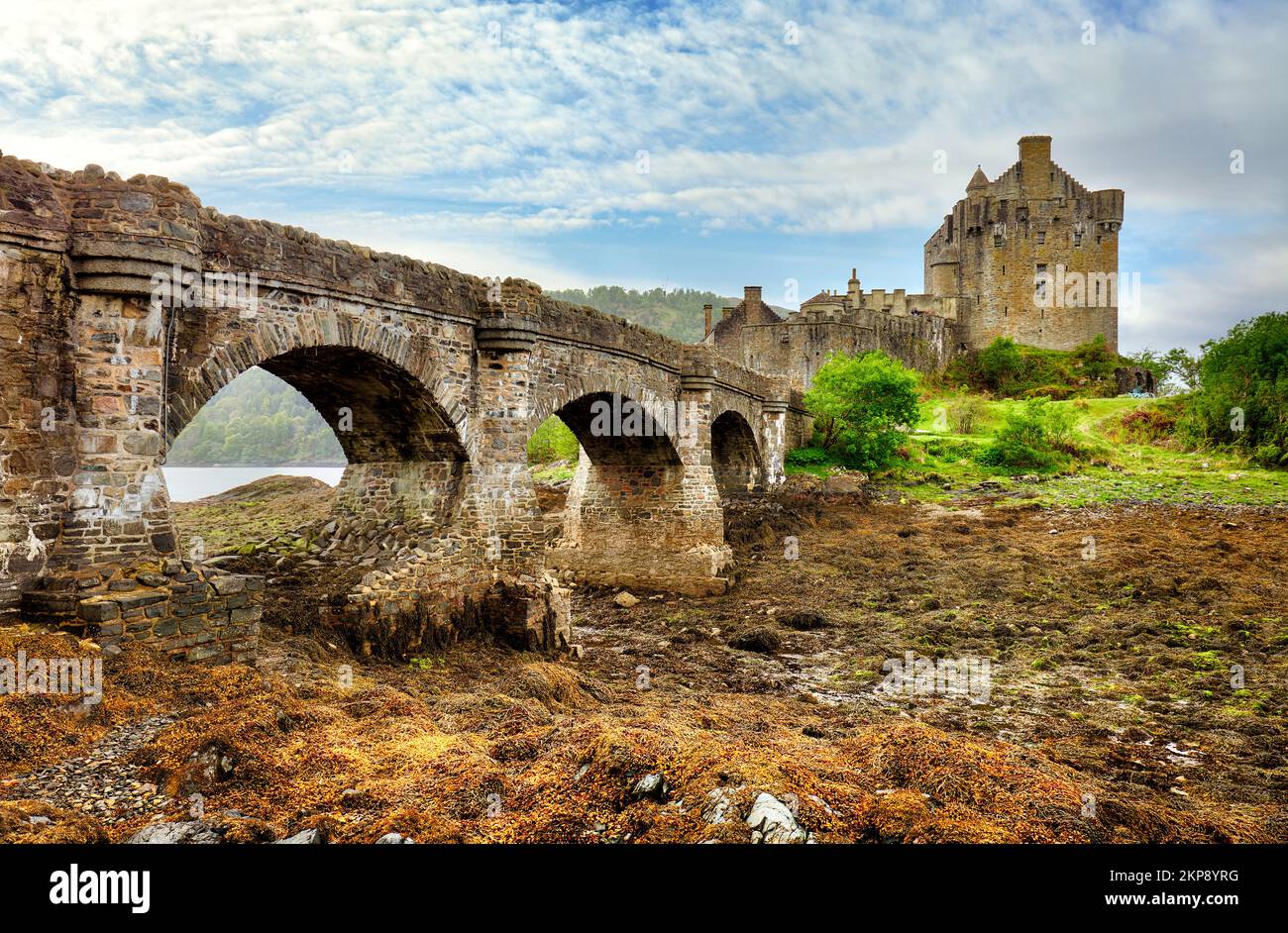 Eilean Donan Castle, Kyle di Lochalsh Scozia, Regno Unito. Foto Stock