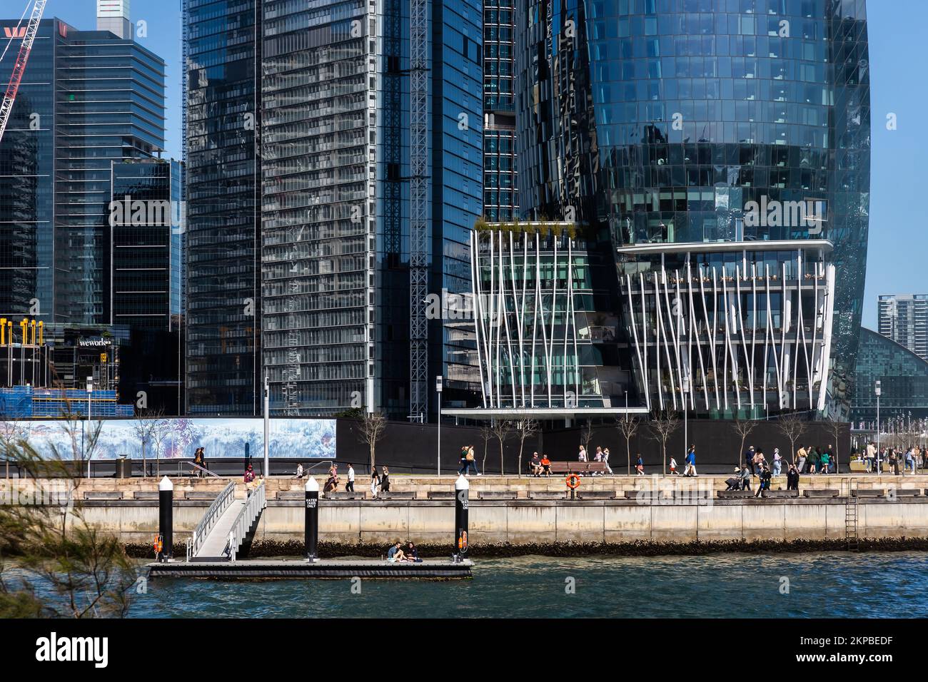 Sydney, Australia, 11th ottobre 2022. Vedute generali del progetto di sviluppo di Barangaroo e del Barangaroo Walkway, Sydney. Foto Stock