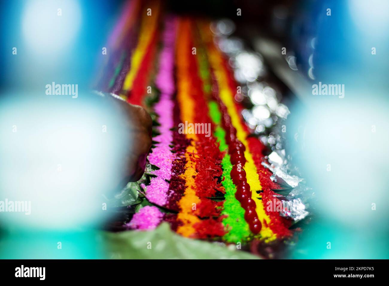 Bangladesi famoso Street Food colorato misti Paan o Dolce foglia di Betel Foto Stock