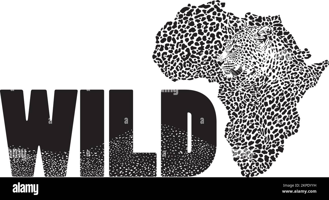L'Africa selvaggia Illustrazione Vettoriale