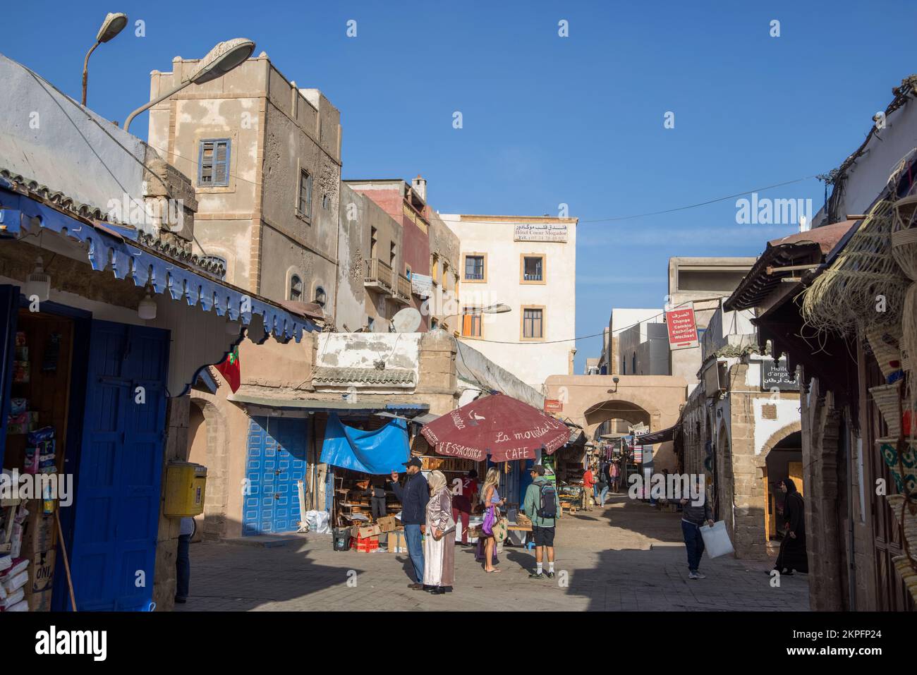 la medina di essaouira formalmente mogador sulla costa atlantica del marocco Foto Stock