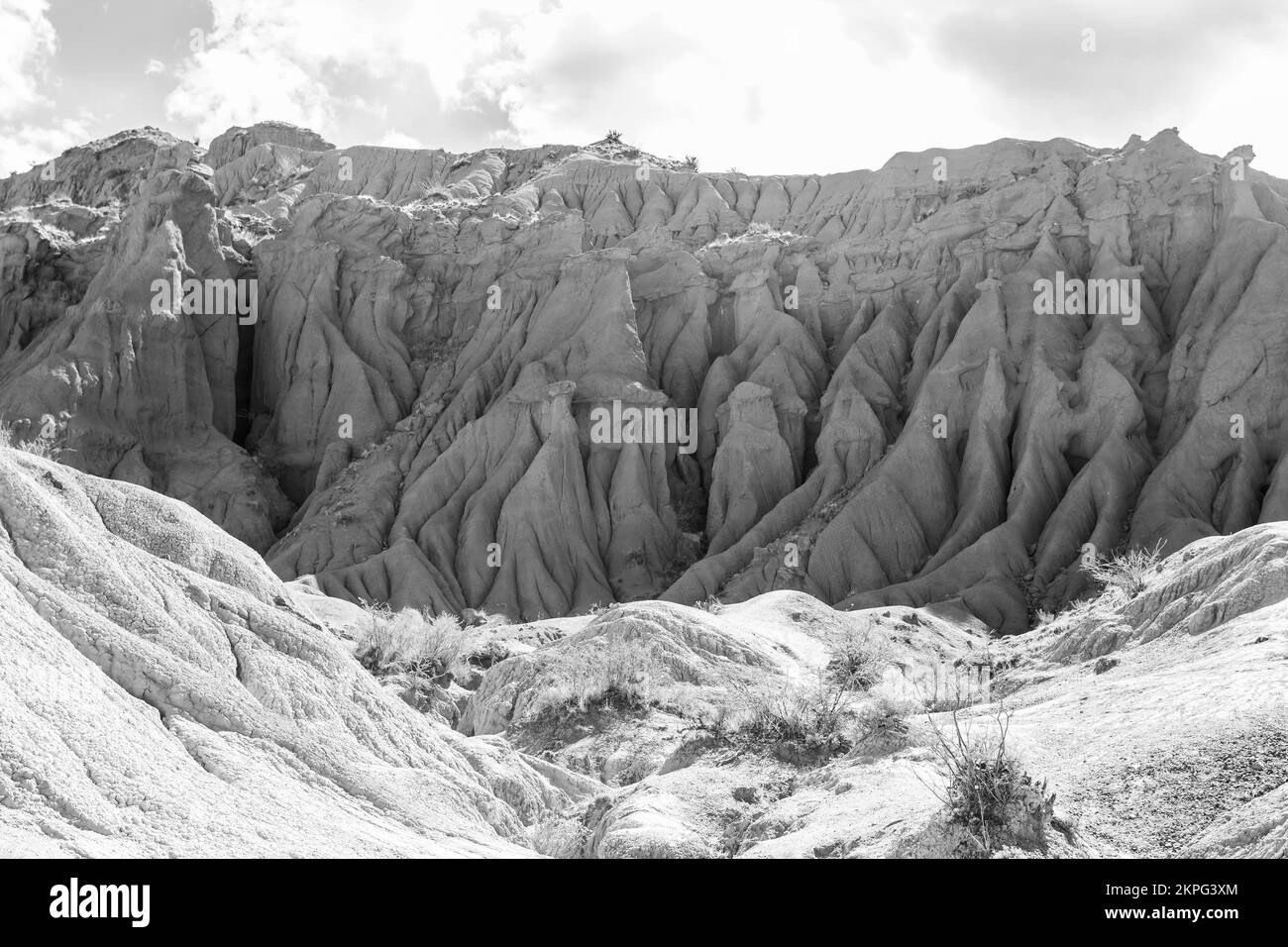 Canyon da favola o canyon Skazka vicino al lago Issyk-Kul, Kirghizistan. Foto Stock