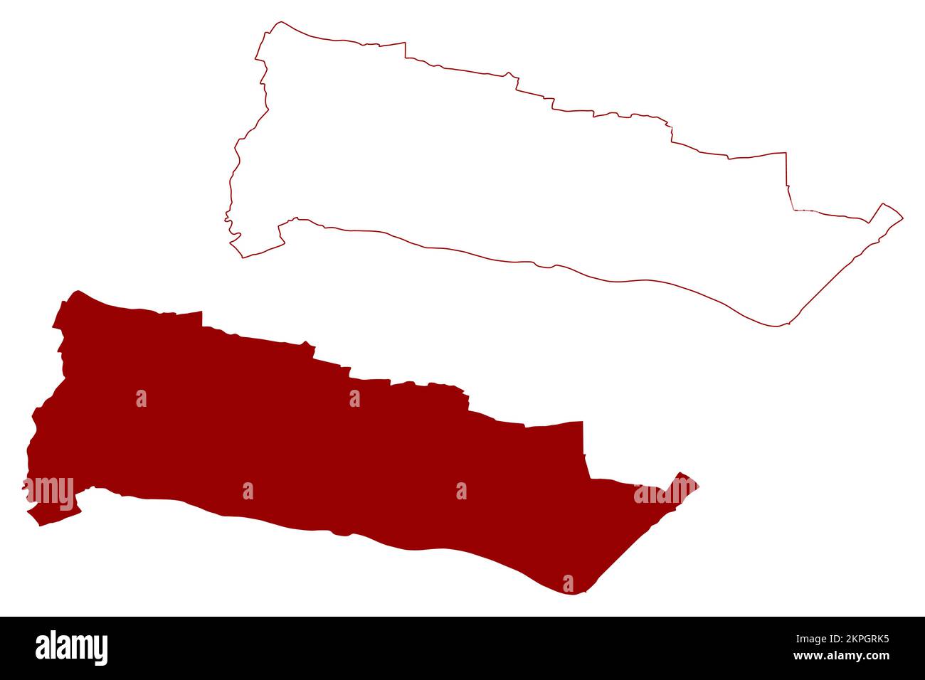 Mappa di Southend-on-Sea, Borough e Unitary Authority Area (Regno Unito di Gran Bretagna e Irlanda del Nord, contea cerimoniale Essex, Inghilterra) Illustrazione Vettoriale