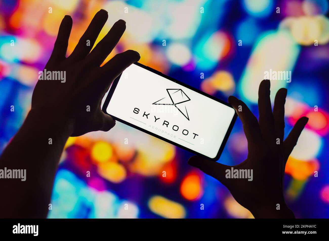 Brasile. 28th Nov 2022. In questa immagine, il logo Skyroot Aerospace viene visualizzato sullo schermo di uno smartphone. Credit: SOPA Images Limited/Alamy Live News Foto Stock