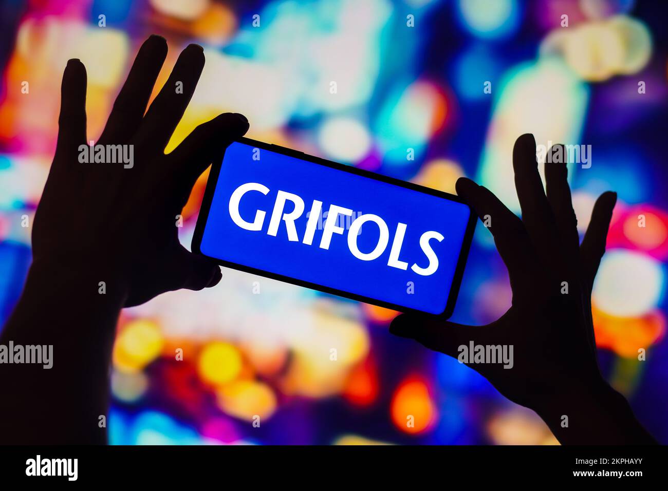 Brasile. 28th Nov 2022. In questa illustrazione, il logo Grifols S. A. viene visualizzato sullo schermo dello smartphone. Credit: SOPA Images Limited/Alamy Live News Foto Stock