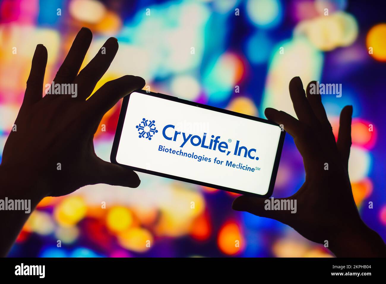 Brasile. 28th Nov 2022. In questa illustrazione, il logo CryoLife, Inc. Viene visualizzato sullo schermo dello smartphone. Credit: SOPA Images Limited/Alamy Live News Foto Stock