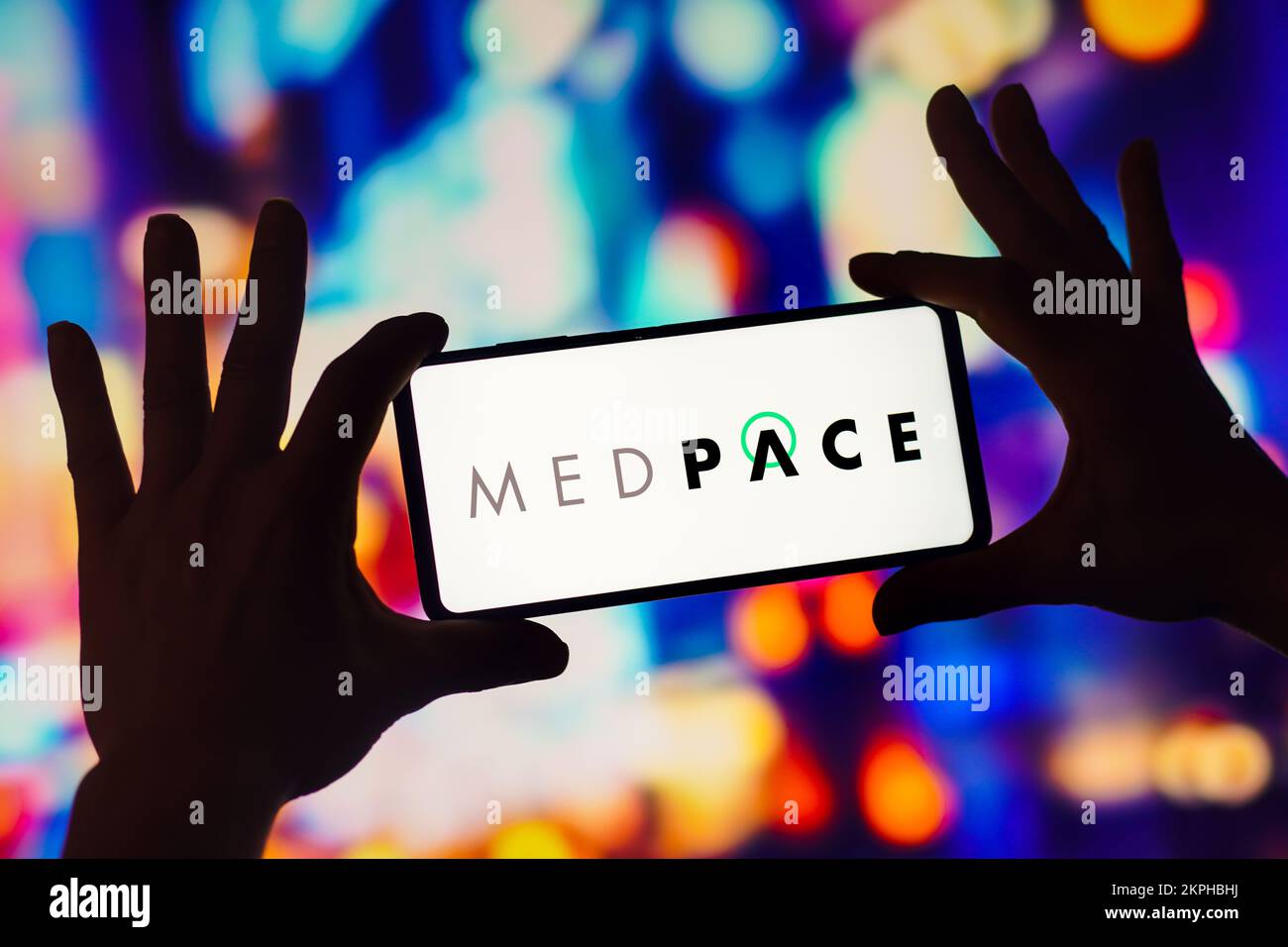 Brasile. 28th Nov 2022. In questa immagine, il logo Medpace Holdings viene visualizzato sullo schermo dello smartphone. Credit: SOPA Images Limited/Alamy Live News Foto Stock