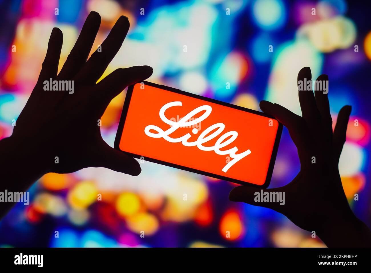 Brasile. 28th Nov 2022. In questa illustrazione, il logo Eli Lilly and Company viene visualizzato sullo schermo dello smartphone. Credit: SOPA Images Limited/Alamy Live News Foto Stock