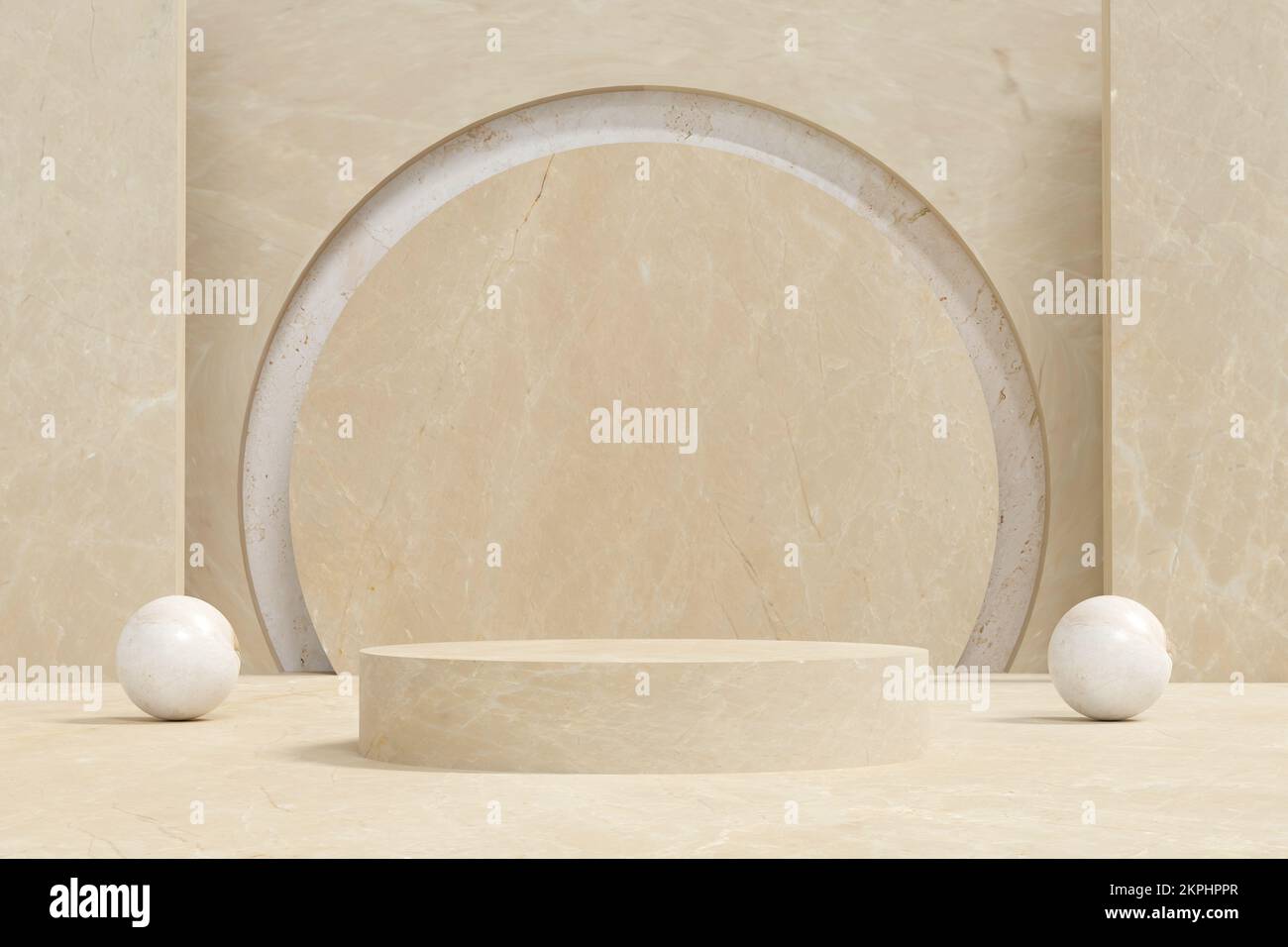 esposizione podio minima per presentazione stand prodotti di sfondo cosmetico. scena concept vetrina per nuovo prodotto, vendita promozione, banner. 3D il Foto Stock