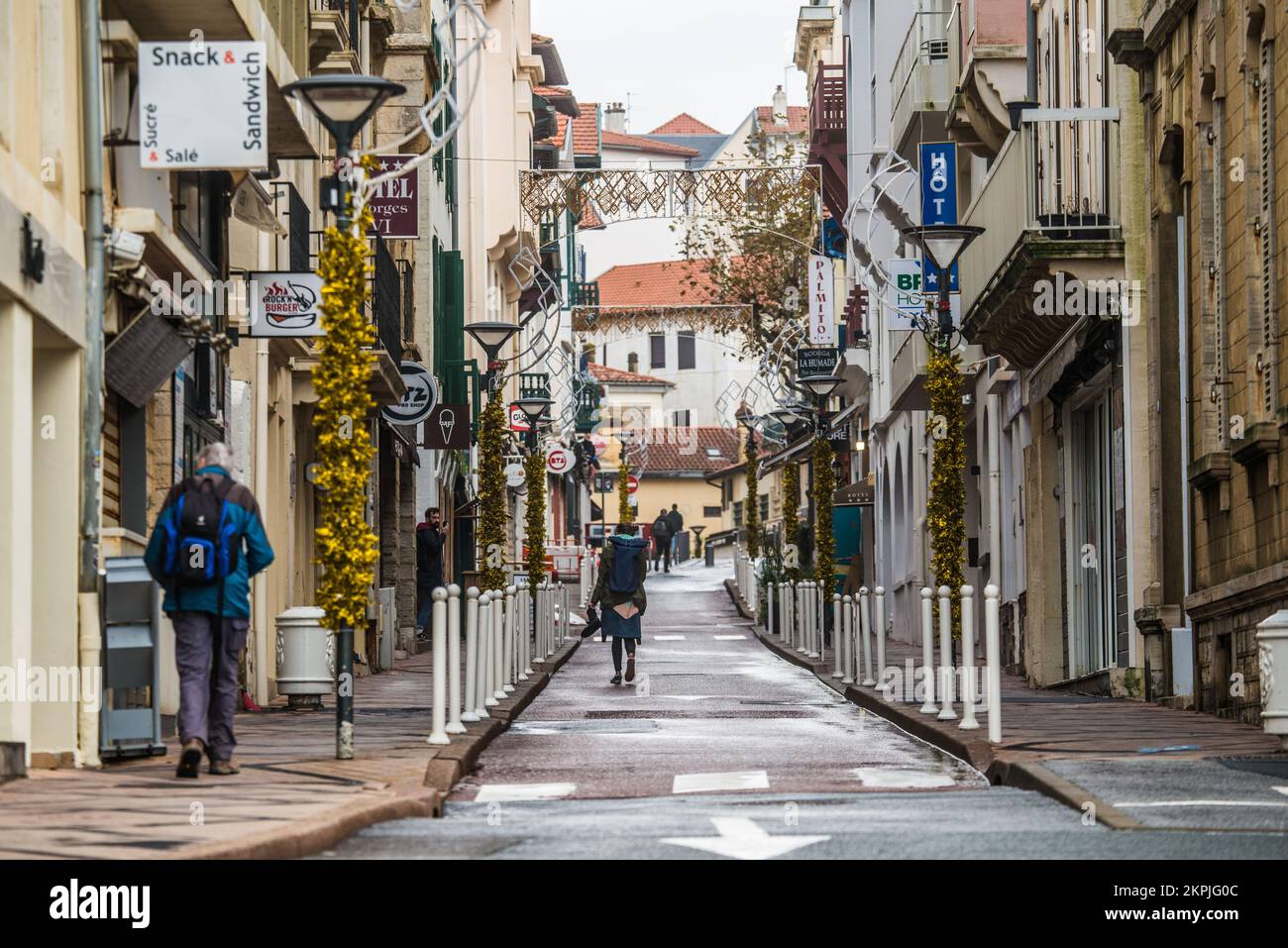 Biarritz Francia, centro città Foto Stock