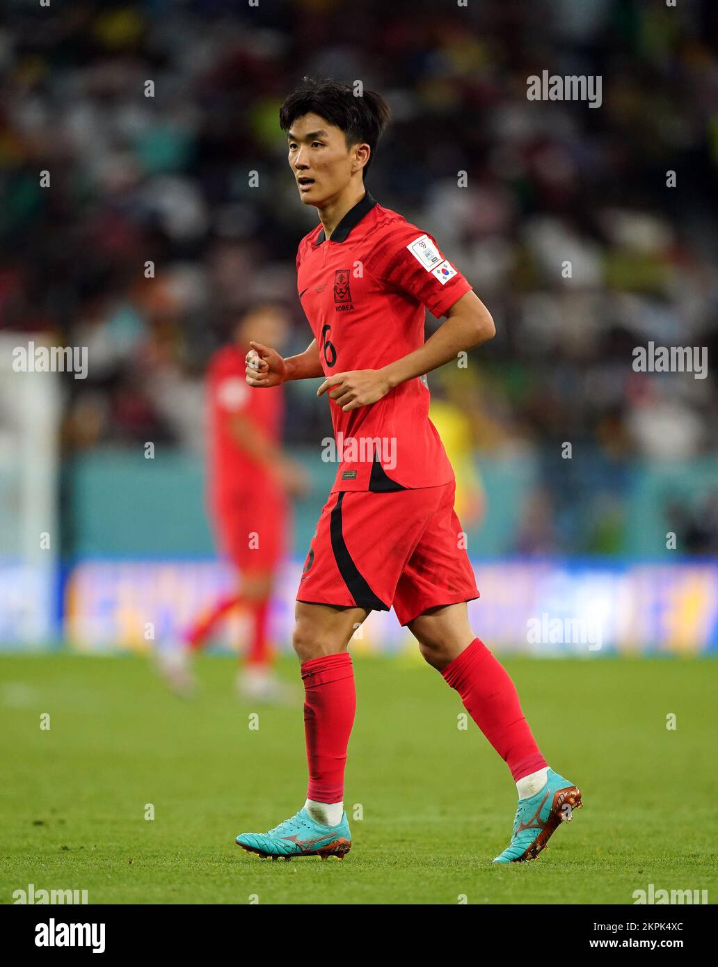 Hwang della Corea del Sud durante la partita di Coppa del mondo FIFA Group H allo stadio Education City di al-Rayyan, Qatar. Data immagine: Lunedì 28 novembre 2022. Foto Stock