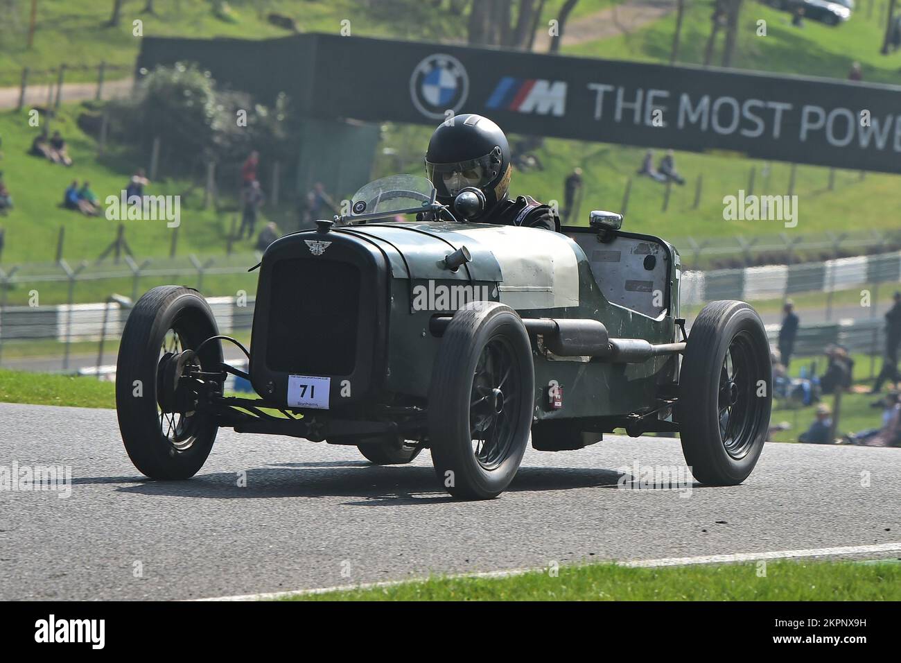 Ollie Leston, Austin 7 Special, Under 30s Scratch Race, gara di 15 minuti, per i piloti della sezione ‘giovani’, in una propria auto una famiglia uno o uno in prestito f Foto Stock